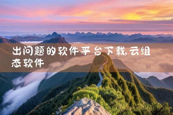 出问题的软件平台下载